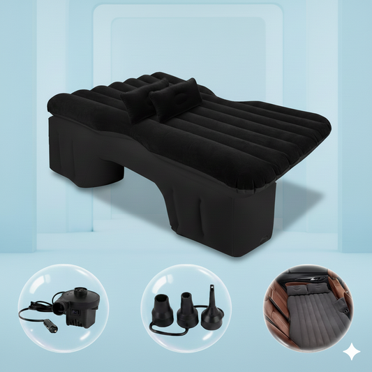 Convertí tu asiento trasero en tu lugar de descanso con este colchón inflable.